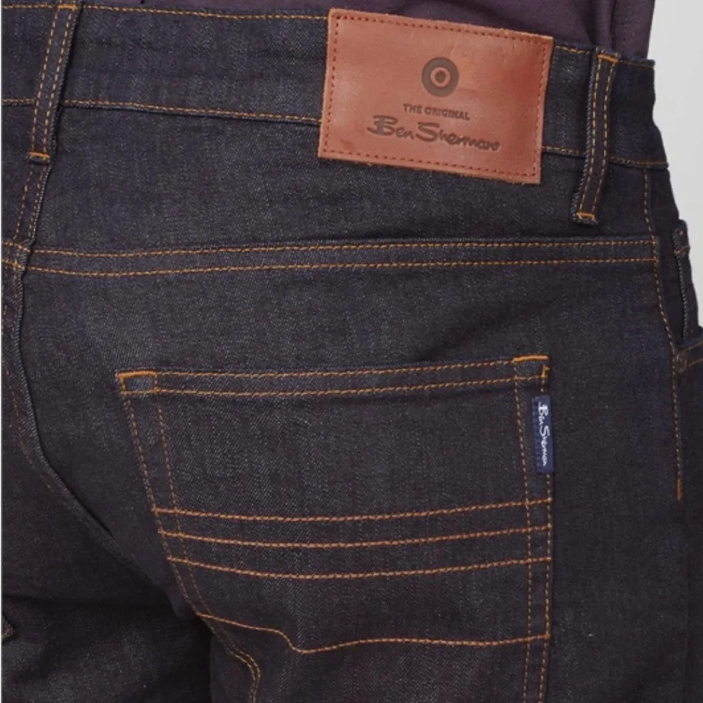 Ben Sherman Raw Dark Blue Denim - Picture 8 of 13